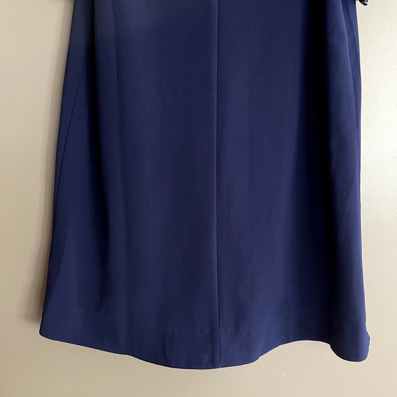 NWT Sugar + Lips Camilia Crochet Trim Dress Navy Blue Size XS‎ Lace Sleeve Shift - Picture 10 of 11